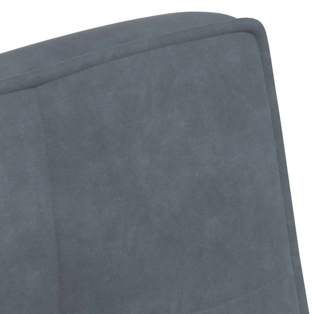 vidaXL Banco de terciopelo 110x74x84 cm Gris oscuro Hot