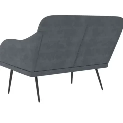 vidaXL Banco de terciopelo 110x76x80 cm Gris oscuro