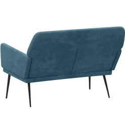 vidaXL Banco de terciopelo 108x79x79 cm Azul Hot