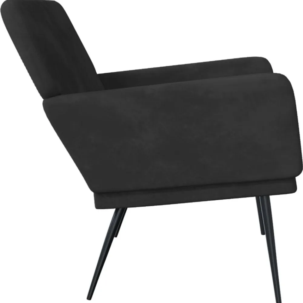 vidaXL Banco de terciopelo 108x79x79 cm Negro Online
