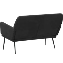 vidaXL Banco de terciopelo 108x79x79 cm Negro Online