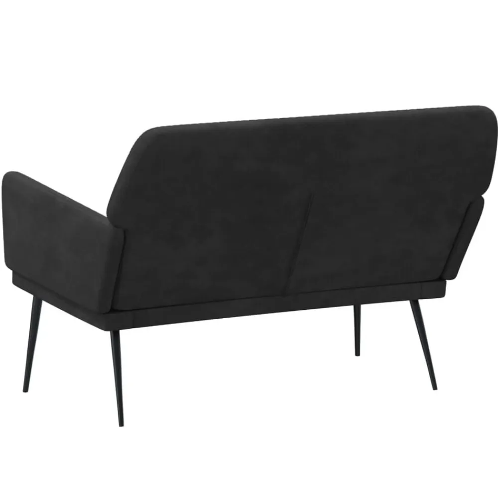 vidaXL Banco de terciopelo 108x79x79 cm Negro Online