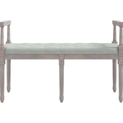 vidaXL Banco de terciopelo 110x40x70 cm Gris claro