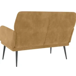 vidaXL Bancos-Banco de terciopelo marrón 108x79x79 cm