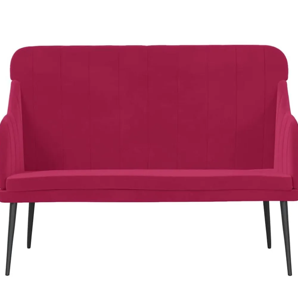 vidaXL Bancos-Banco de terciopelo 110x76x80 cm