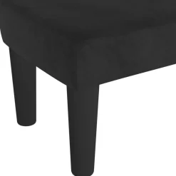 vidaXL Banco de terciopelo 70x30x30 cm Negro Hot