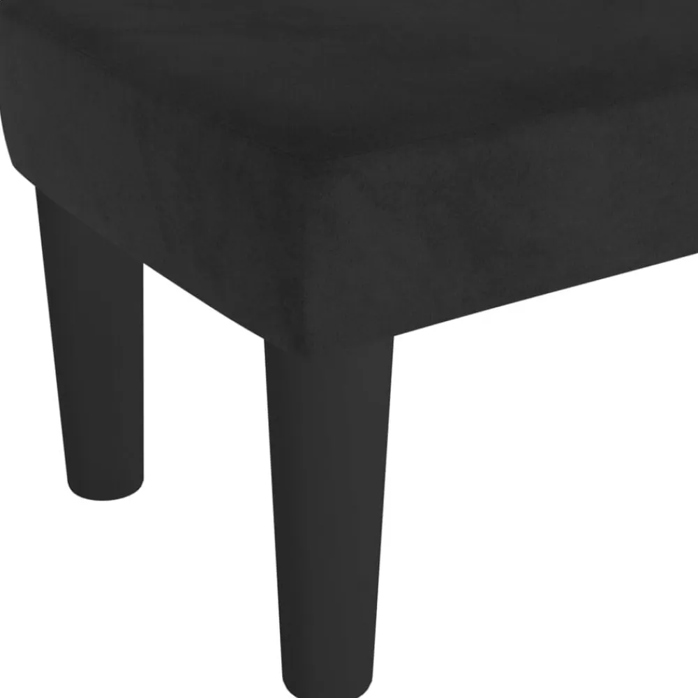 vidaXL Banco de terciopelo 70x30x30 cm Negro Hot