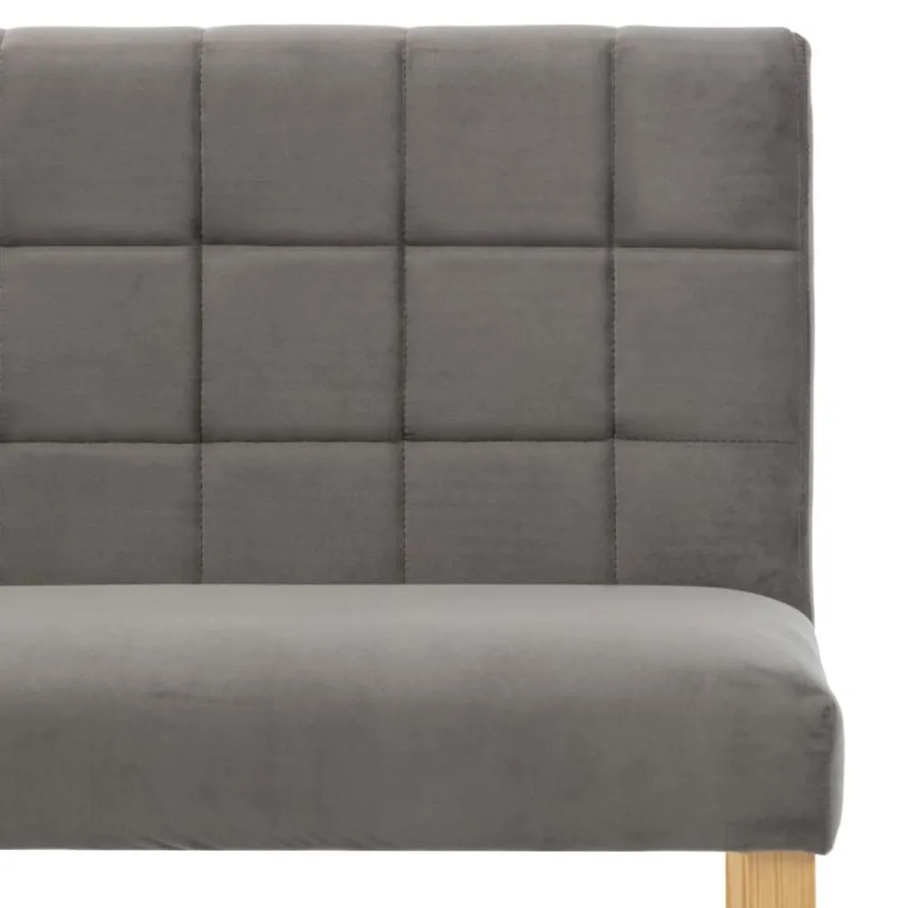 vidaXL Banco de terciopelo 140 cm Gris Best