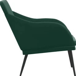 vidaXL Banco de terciopelo 110x76x80 cm Verde oscuro Clearance