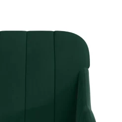 vidaXL Banco de terciopelo 110x76x80 cm Verde oscuro Clearance