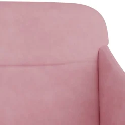 vidaXL Banco de terciopelo 110x76x80 cm Rosa Outlet