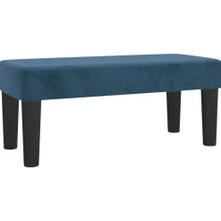 vidaXL Banco de terciopelo 70x30x30 cm Azul oscuro