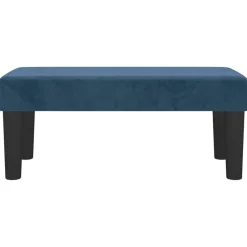 vidaXL Banco de terciopelo 70x30x30 cm Azul oscuro