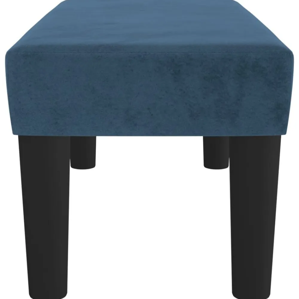 vidaXL Banco de terciopelo 70x30x30 cm Azul oscuro