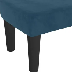 vidaXL Banco de terciopelo 70x30x30 cm Azul oscuro