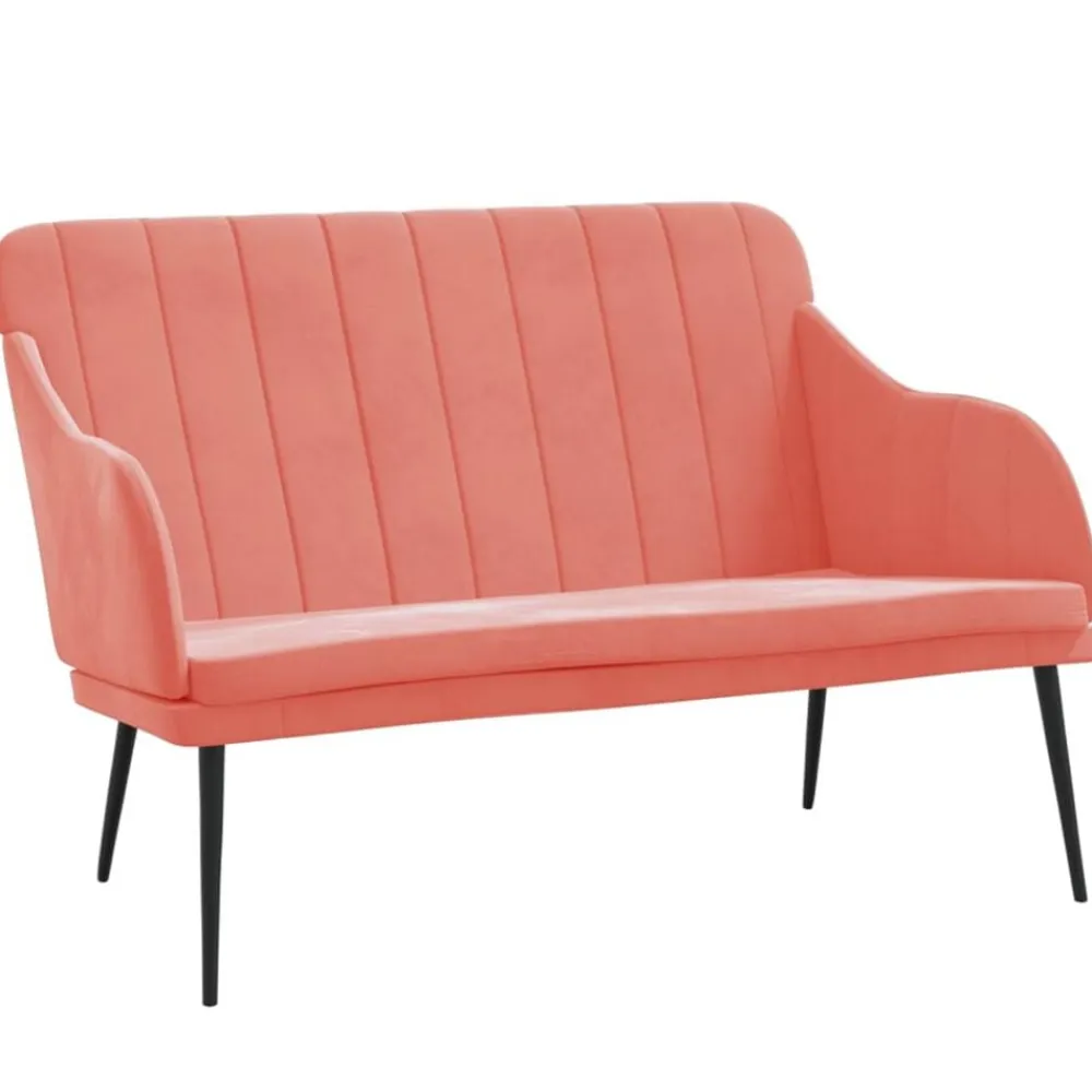 vidaXL Bancos-Banco de terciopelo 110x76x80 cm