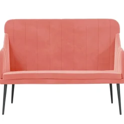 vidaXL Bancos-Banco de terciopelo 110x76x80 cm