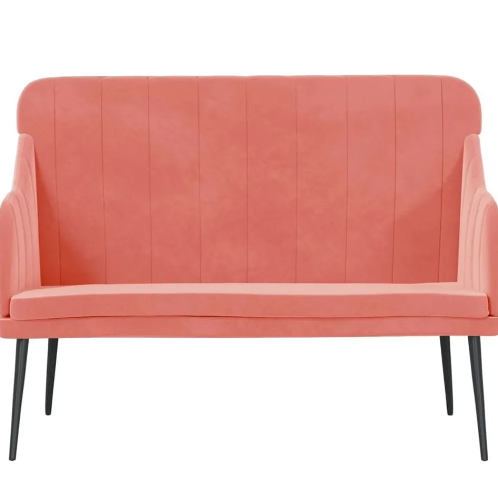 vidaXL Bancos-Banco de terciopelo 110x76x80 cm