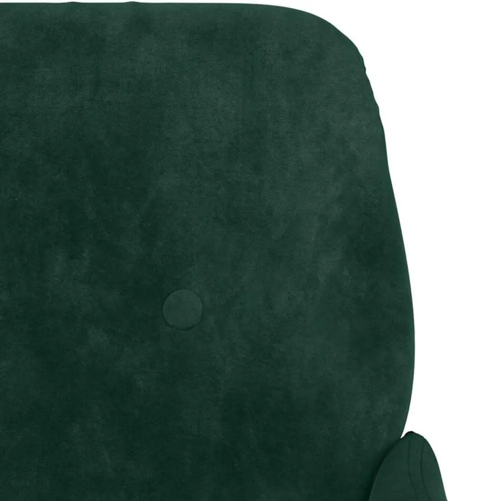 vidaXL Banco de terciopelo 108x79x79 cm Verde oscuro New