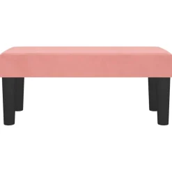 vidaXL Banco de terciopelo 70x30x30 cm Rosa New
