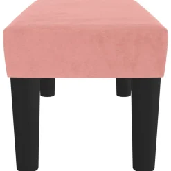 vidaXL Banco de terciopelo 70x30x30 cm Rosa New