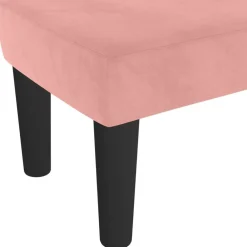 vidaXL Banco de terciopelo 70x30x30 cm Rosa New