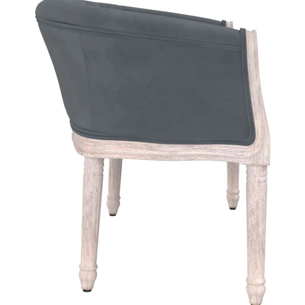 vidaXL Banco de terciopelo 98x56x69 cm Gris oscuro Online