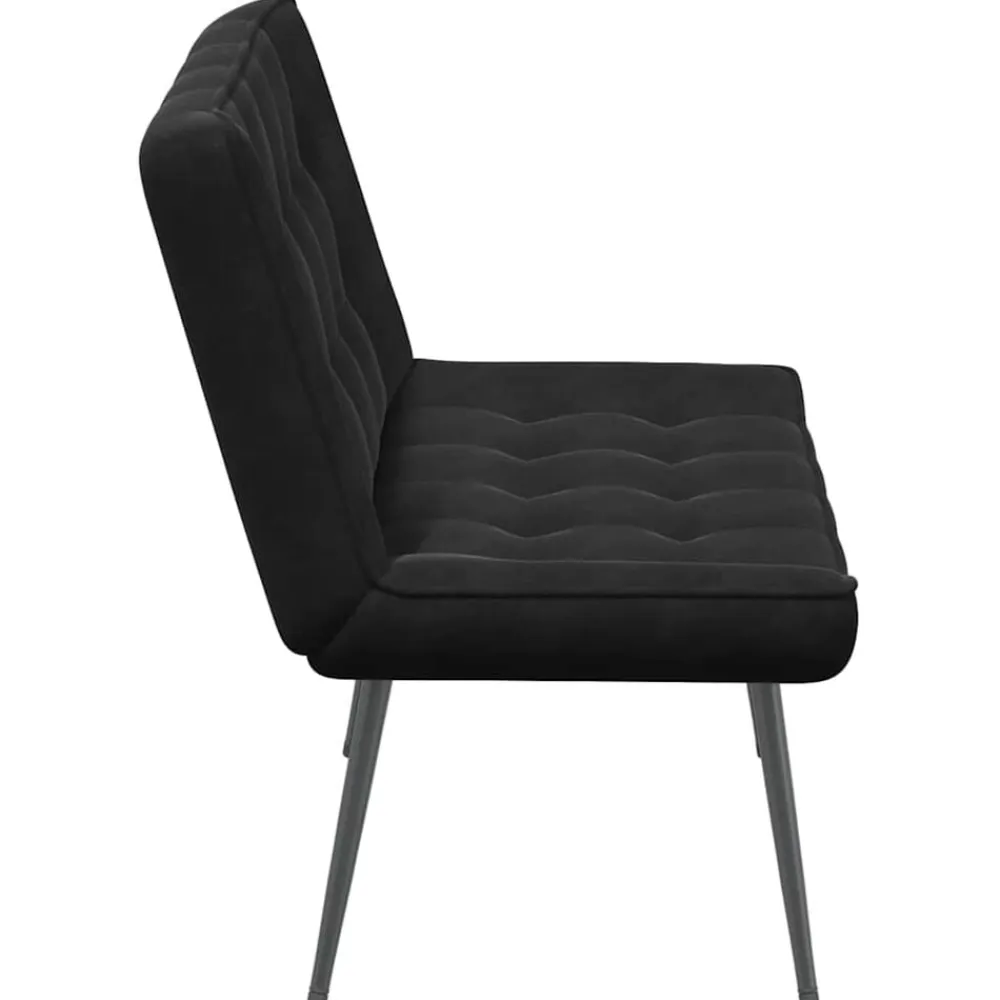 vidaXL Banco de terciopelo 110x74x84 cm Negro Outlet