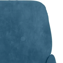 vidaXL Banco de terciopelo 108x79x79 cm Azul Hot