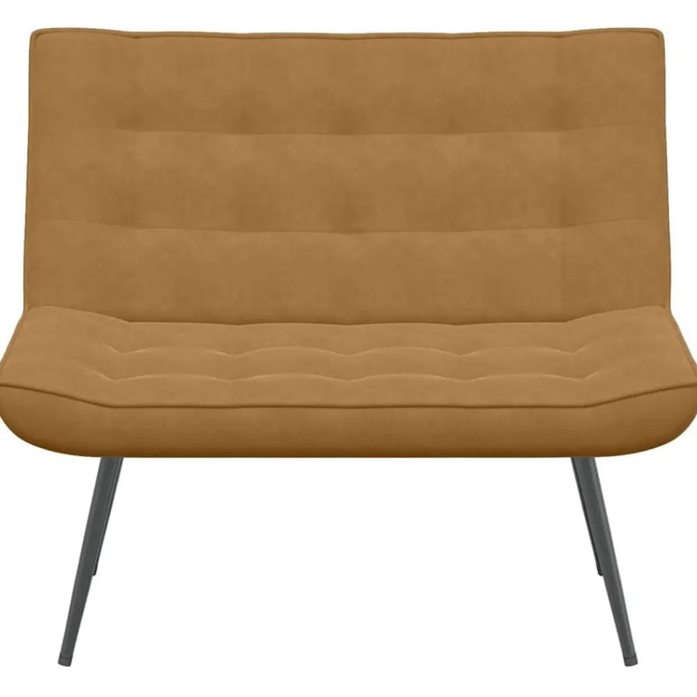 vidaXL Banco de terciopelo marrón 110x74x84 cm Marrón Clearance