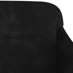 vidaXL Banco de terciopelo 110x76x80 cm Negro Clearance