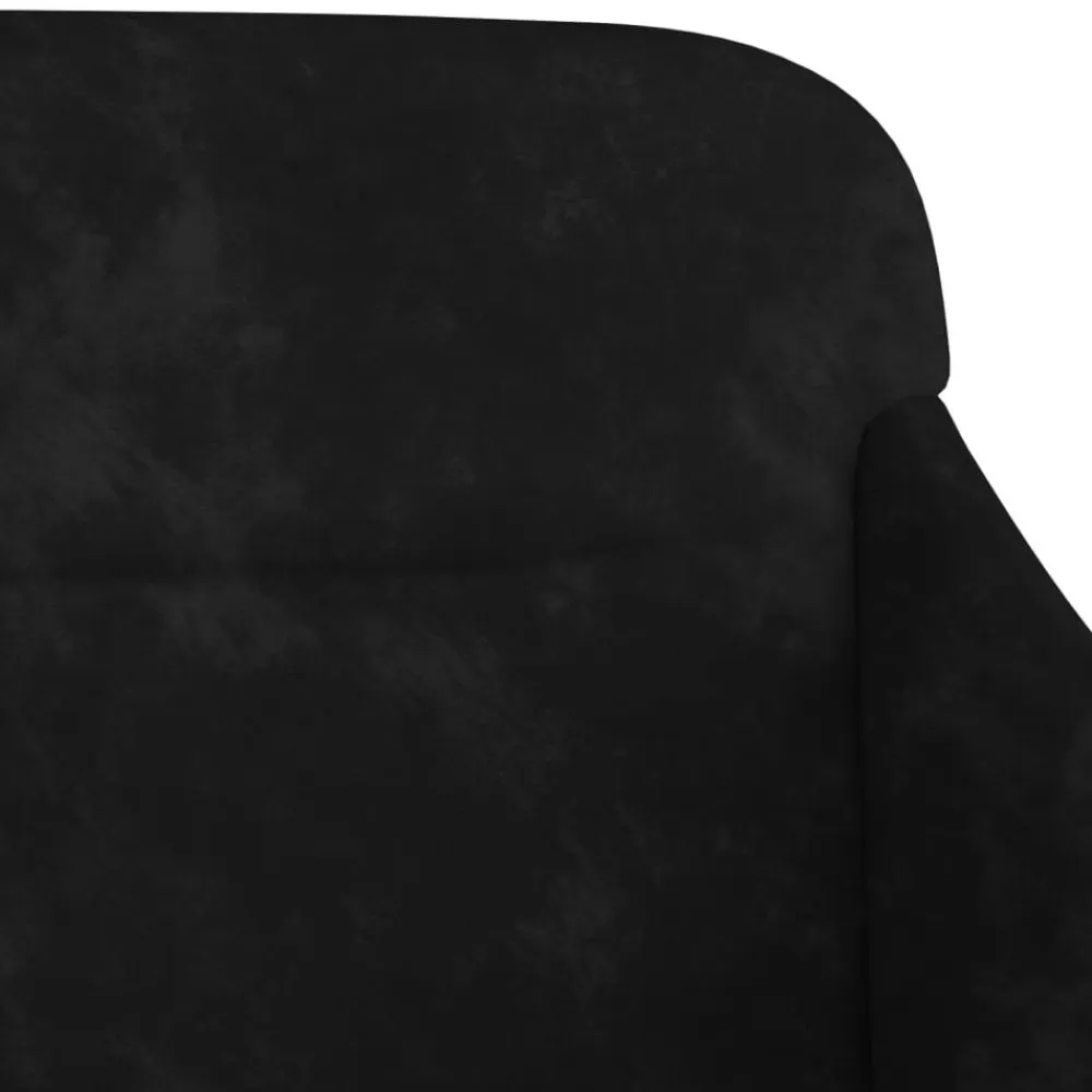 vidaXL Banco de terciopelo 110x76x80 cm Negro Clearance