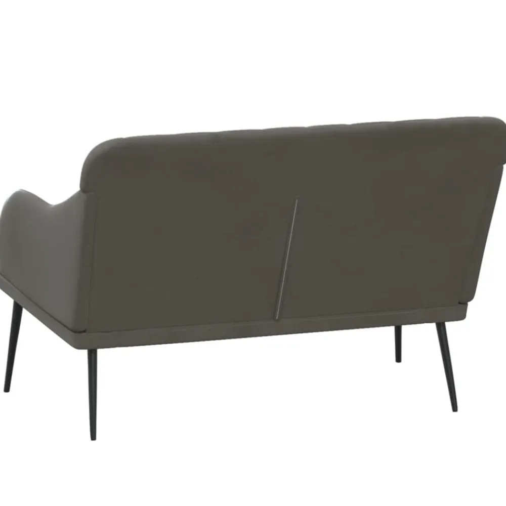 vidaXL Banco de terciopelo 110x76x80 cm Gris oscuro Online