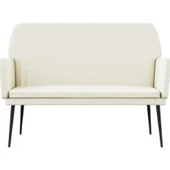 vidaXL Bancos-Banco de terciopelo 108x79x79 cm