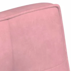 vidaXL Banco de terciopelo 110x74x84 cm Rosa Clearance