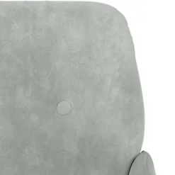vidaXL Banco de terciopelo 108x79x79 cm Gris claro Online