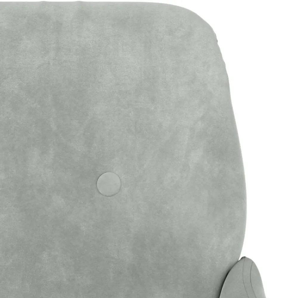 vidaXL Banco de terciopelo 108x79x79 cm Gris claro Online