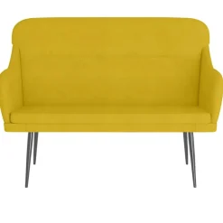 vidaXL Bancos-Banco de terciopelo 110x76x80 cm