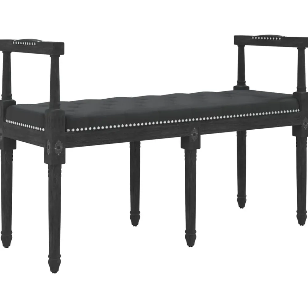 vidaXL Bancos-Banco de terciopelo 110x40x70 cm