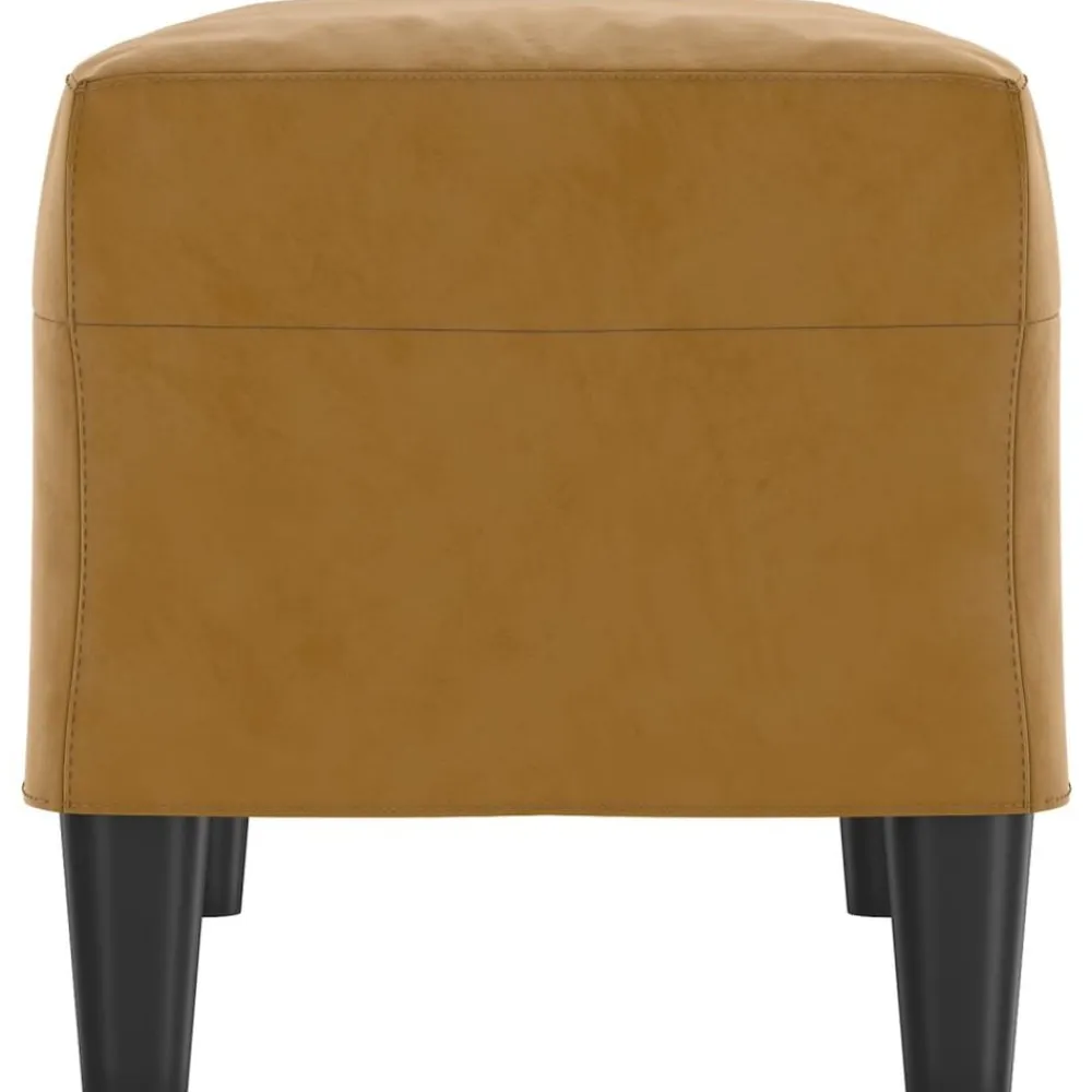 vidaXL Bancos-Banco de terciopelo marrón 70x35x41 cm