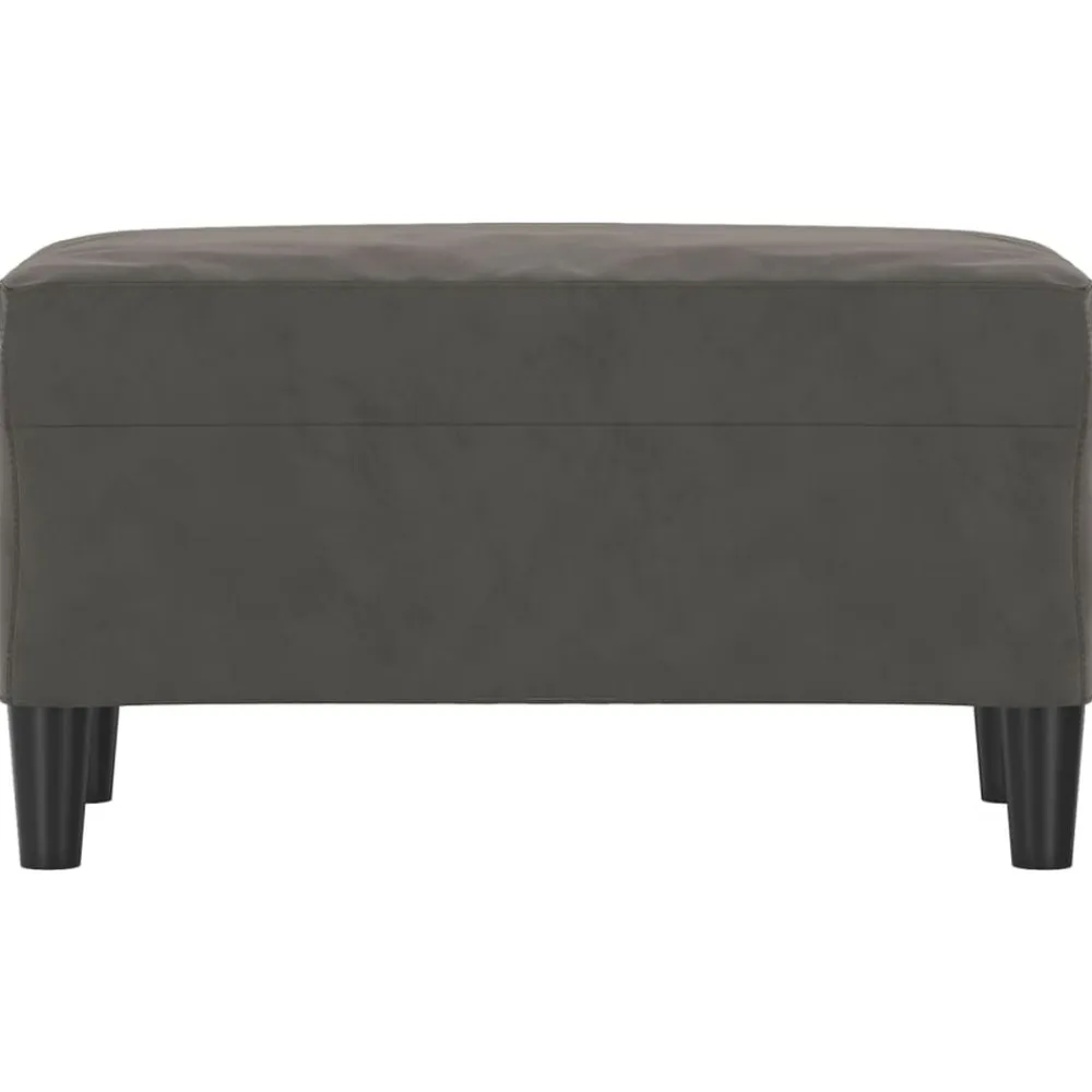 vidaXL Banco de terciopelo 70x35x41 cm Gris oscuro