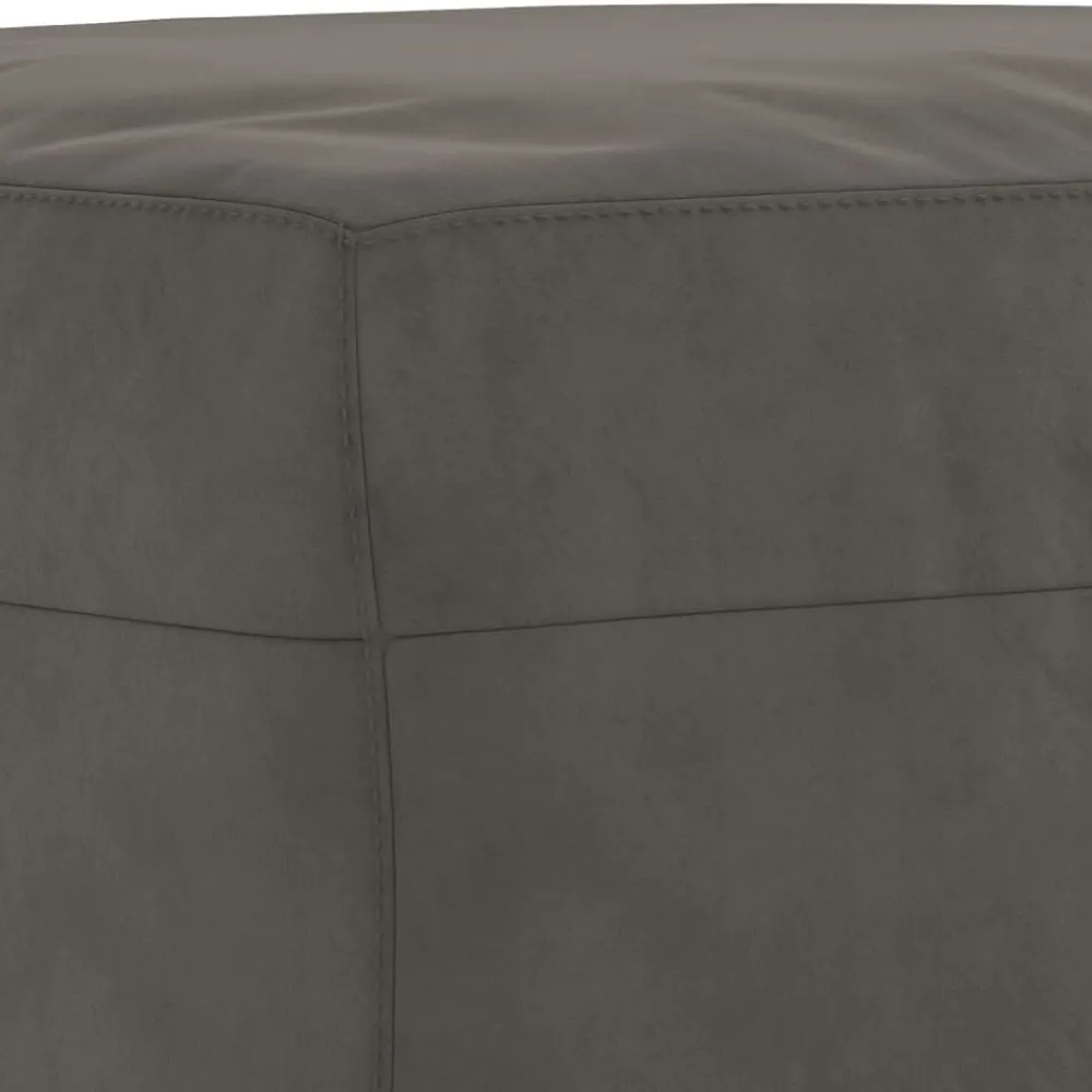 vidaXL Banco de terciopelo 70x35x41 cm Gris oscuro