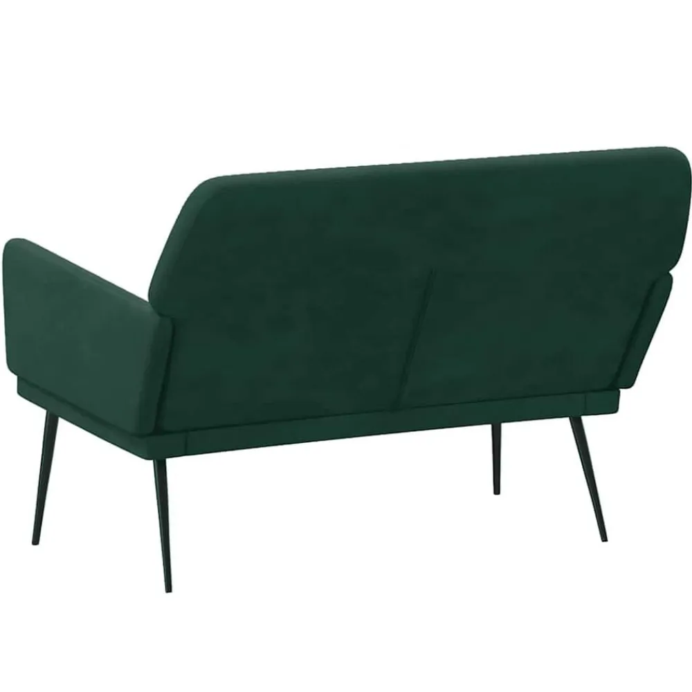 vidaXL Banco de terciopelo 108x79x79 cm Verde oscuro