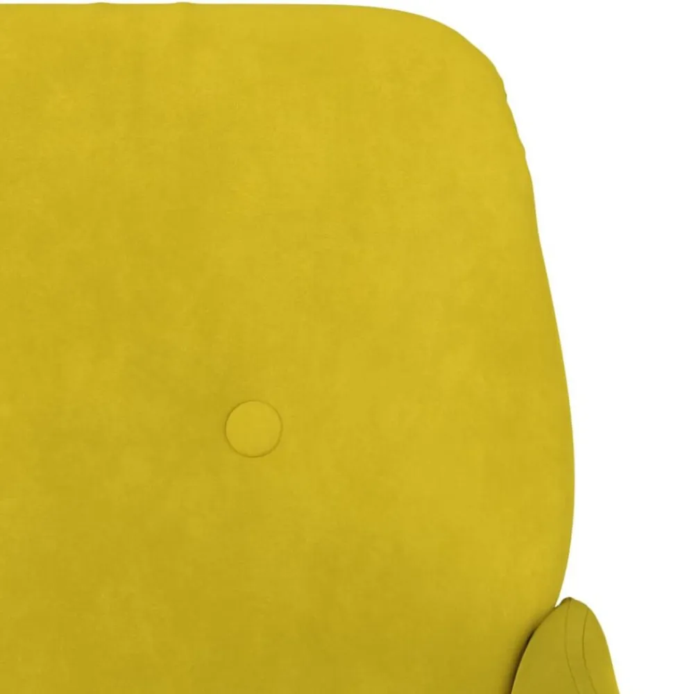 vidaXL Banco de terciopelo 108x79x79 cm Amarillo Sale