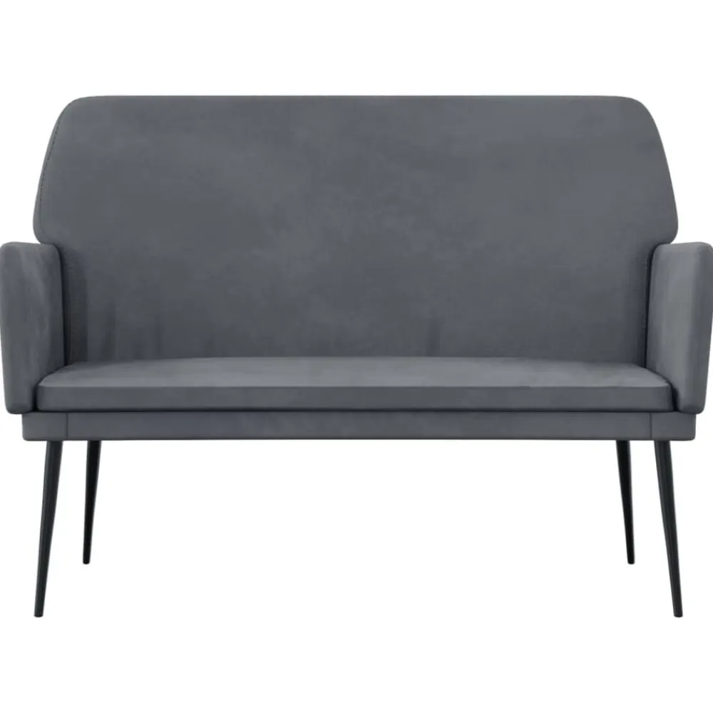 vidaXL Bancos-Banco de terciopelo 108x79x79 cm