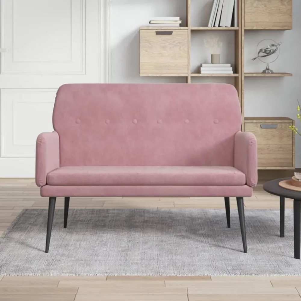 vidaXL Bancos-Banco de terciopelo 108x79x79 cm