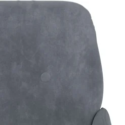 vidaXL Banco de terciopelo 108x79x79 cm Gris oscuro Discount
