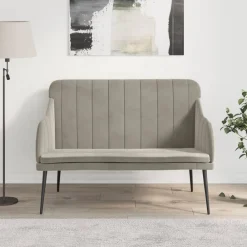 vidaXL Bancos-Banco de terciopelo 110x76x80 cm