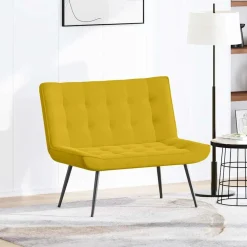 vidaXL Bancos-Banco de terciopelo 110x74x84 cm
