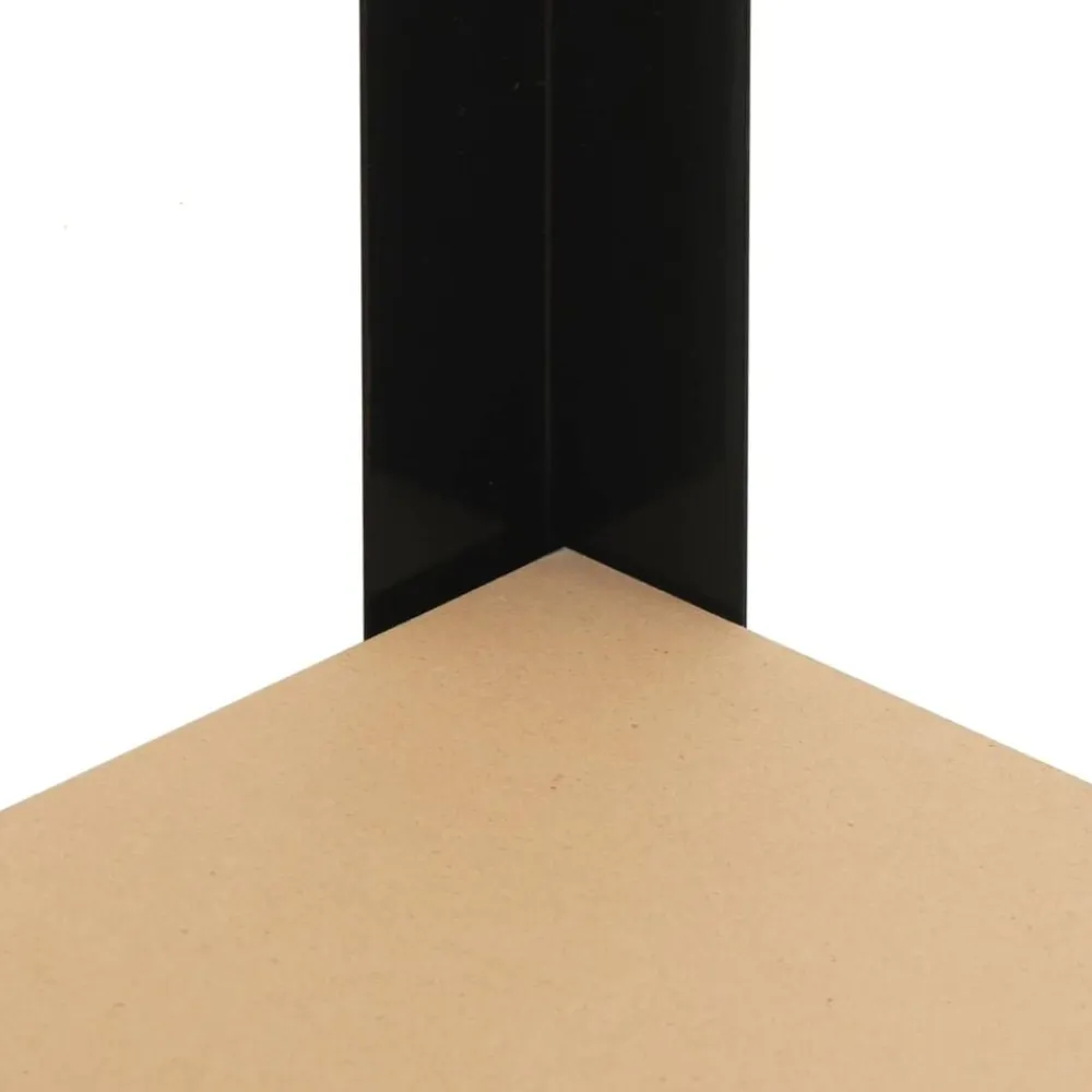 vidaXL Banco de trabajo con estante Negro 81 x 41 x 91 cm